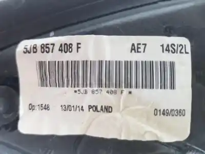 Автозапчасти б/у задний вид справа за seat toledo iv (kg3) 1.6 tdi ссылки oem iam 5jb857508c  5jb857408f Автозапчасти б/у задний вид справа за seat toledo iv (kg3) 1.6 tdi ссылки oem iam 5jb857508c  5jb857408f