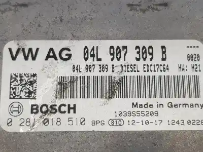 Автозапчастина б/у ебу контролер двигуна для volkswagen golf vii (5g1, bq1, be1, be2) 1.6 tdi посилання на oem iam 04l907309b  04l907309b