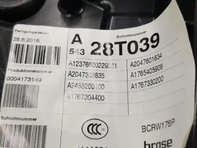 Автозапчастина б/у регулятор скла заднього правого для clase c clase a 2.1 cdi посилання на oem iam a1767304400  a1767304400