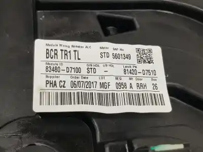 Автозапчасти б/у задний правый стеклорегулятор за hyundai tucson (tl, tle) 1.6 gdi ссылки oem iam 83481d7000  83480d7100