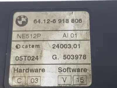 Second-hand car spare part full normal heating for bmw x3 (e83) 3.0 d oem iam references 64126918806  6918806