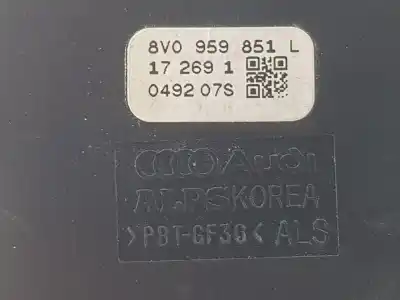 Second-hand car spare part left front power window switch for audi a3 1.4 16v tfsi oem iam references 8v0959851l