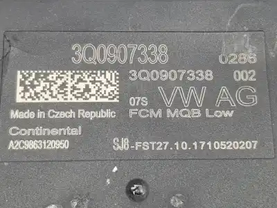 Second-hand car spare part electronic module for audi a3 1.4 16v tfsi oem iam references 3q0907338  3q0907338