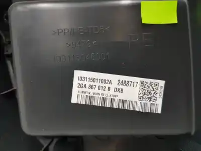 Peça sobressalente para automóvel em segunda mão forra / revestimento da porta dianteira direita por volkswagen t-roc 1.5 16v tsi act referências oem iam 2ga867010b 2ga867010b 1141cb 