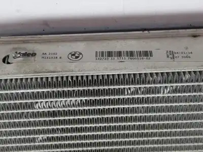 Second-hand car spare part water radiator for bmw serie 4 cabrio (f33) 2.0 turbodiesel oem iam references 17117600516  7600516
