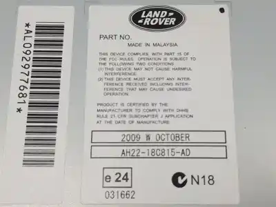 Second-hand car spare part gps navigation system for land rover discovery iii (l319) 2.7 td 4x4 oem iam references lr020095  ah2218c815ad