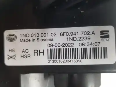 Автозапчастина б/у правий протитуман для seat ibiza 1. tgi ecofuel посилання на oem iam 6f0941702a