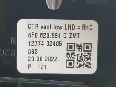 İkinci el araba yedek parçası uyari için seat ibiza (kj1) fr oem iam referansları 6f0953235  6f0820951d