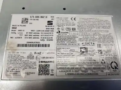 Second-hand car spare part gps navigation system for seat ibiza 1. tgi ecofuel oem iam references 575035862h  575035862h