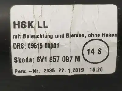 Автозапчастина б/у бардачок для skoda fabia 1.0 mpi посилання на oem iam 6v1857097m  6v1857097m