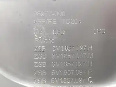 Автозапчастина б/у бардачок для skoda fabia 1.0 mpi посилання на oem iam 6v1857097m  6v1857097m