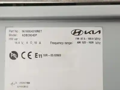 Автозапчасти б/у МНОГОФУНКЦИОНАЛЬНЫЙ ДИСПЛЕЙ за HYUNDAI I30 (PD)  ссылки OEM IAM 96160G4310RET  96160G4310RET