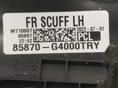 Peça sobressalente para automóvel em segunda mão moldagem por hyundai i30 (pd) 1.0 tgdi cat referências oem iam 85870g4000