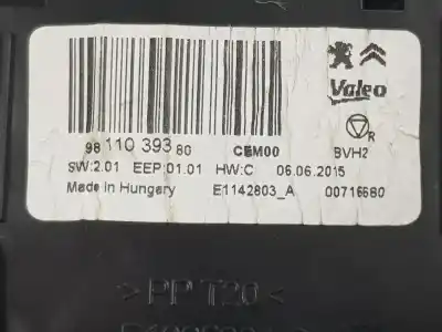 Автозапчастина б/у електронний модуль для citroen c4 picasso ii 1.6 bluehdi 120 посилання на oem iam 9811039380  9811039380