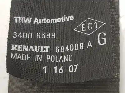 Second-hand car spare part left airbag tensioner for renault modus / grand modus (f/jp0_) 1.2 (jp0c jp0k fp0c fp0k fp0p jp0p jp0t) oem iam references 8200684008  8200684008