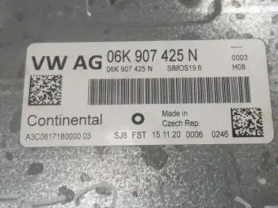 Pezzo di ricambio per auto di seconda mano CENTRALINA MOTORE per VOLKSWAGEN GOLF VIII BERLINA CD1  Riferimenti OEM IAM 06K907425N  06K907425N