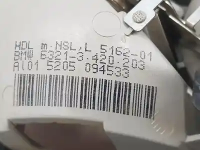 Second-hand car spare part interior left tailgate light for bmw x3 (e83) 2.0 d oem iam references 63213420203  3420203