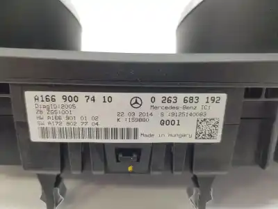 Second-hand car spare part dashboard for clase c clase m 3.0 cdi oem iam references a1669007410  a1669007410