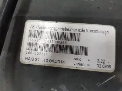 Автозапчасти б/у задний дифференциал за clase c clase m 3.0 cdi ссылки oem iam a1663502714  a1663502714