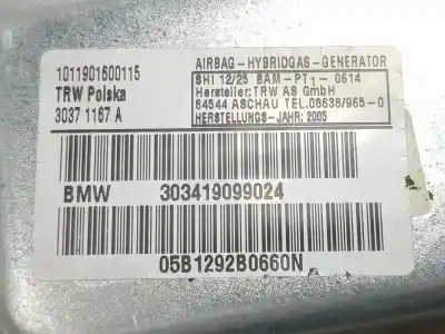 Second-hand car spare part front left side airbag for bmw x3 (e83) 2.0 d oem iam references 72123427989  3427989