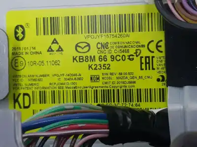 Second-hand car spare part multifunction display for mazda cx5 2.2 turbodiesel oem iam references kb8m669c0d  kb8m669c0d
