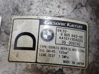 Gebrauchtes Autoersatzteil KLIMAKOMPRESSOR zum BMW X3 (E83)  OEM-IAM-Referenzen 64526905643  64529145353