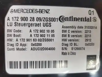 Автозапчасти б/у электронный модуль за clase c clase m 3.0 cdi ссылки oem iam a1729002809  a1729002809