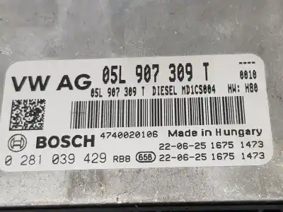 Автозапчасти б/у блок управления двигателем за volkswagen passat variant 2.0 tdi ссылки oem iam 05l907309t