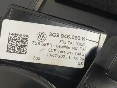 Автозапчасти б/у внутренний левый задний фонарь за volkswagen passat variant (cb5) business ссылки oem iam 3g9945093k  3g9945093k