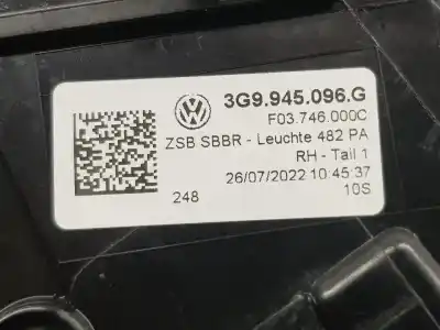 Автозапчасти б/у правый задний фонарь за volkswagen passat variant 2.0 tdi ссылки oem iam 3g9945096g