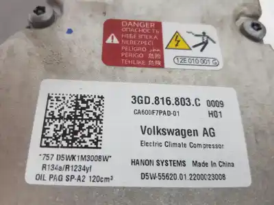 Автозапчасти б/у компрессор кондиционера воздуха за cupra sin definir sin definir ссылки oem iam 3gd816803c  3gd816803c