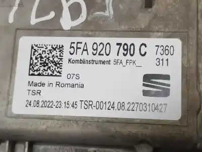 Second-hand car spare part dashboard for cupra leon 2.0 tdi oem iam references 5fa920790c  5fa920790c