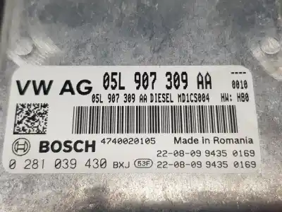 Peça sobressalente para automóvel em segunda mão centralina de motor uce por seat leon 2.0 tdi referências oem iam 05l907309aa 05l907309aa 