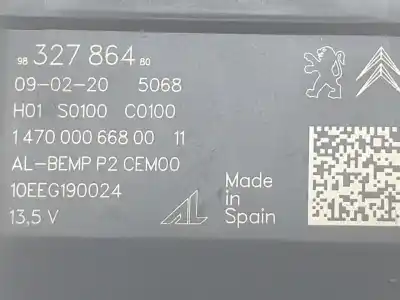 Second-hand car spare part electronic module for peugeot 208 (p2) active oem iam references 9832786480  9832786480