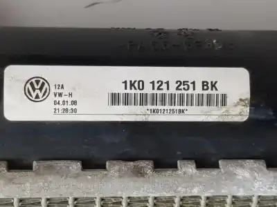 Автозапчастина б/у водяний радіатор для volkswagen touran (1t1, 1t2) 2.0 tdi 16v посилання на oem iam 1k0121251bk  1k0121251bk