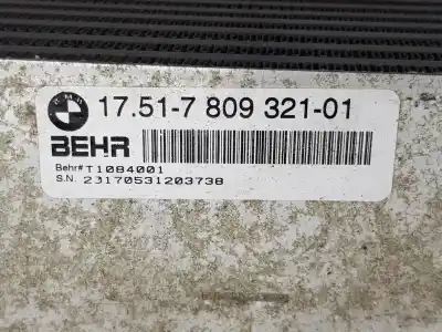 Second-hand car spare part intercooler for bmw x5 (f15, f85) xdrive 40 d oem iam references 17517809321