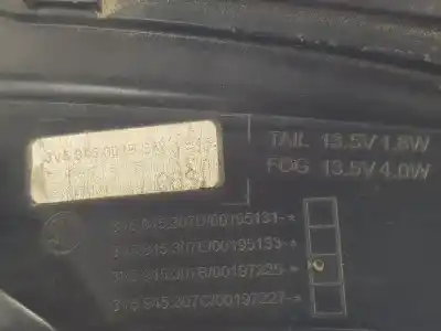 Автозапчасти б/у внутренний левый задний фонарь за skoda superb berlina 3v3 active ссылки oem iam 3v5945307b  3v5945307b