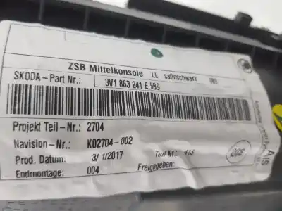 Автозапчасти б/у центральный подлокотник за skoda superb berlina 3v3 active ссылки oem iam 3v1863242  3v1863242