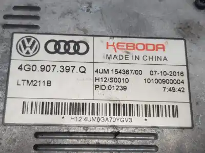 Peça sobressalente para automóvel em segunda mão balastro de xenon por skoda superb 2.0 tdi referências oem iam 4g0907397q  4g0907397q