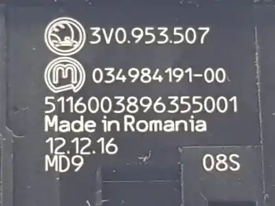 Автозапчасти б/у предупреждение за skoda superb 2.0 tdi ссылки oem iam 3v0953507