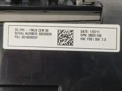 Second-hand car spare part climate control for citroen c4 lim. 1.2 12v e-thp oem iam references 98100092xf  98100092xf