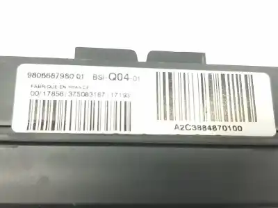Second-hand car spare part fuse box unit for citroen c4 lim. 1.2 12v e-thp oem iam references 9806687980  9806687980