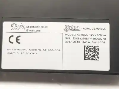 Second-hand car spare part electronic module for citroen c4 lim. 1.2 12v e-thp oem iam references 9801695280  9801695280