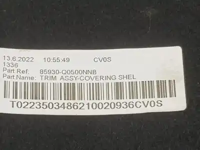 Автозапчастина б/у оббівка багажника для hyundai bayon (bc3) 1.2 mpi посилання на oem iam 85930q05000  85930q05000