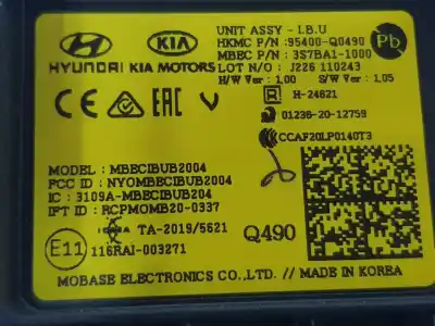 Автозапчастина б/у електронний модуль для hyundai bayon (bc3) 1.2 mpi посилання на oem iam 95400q0490
