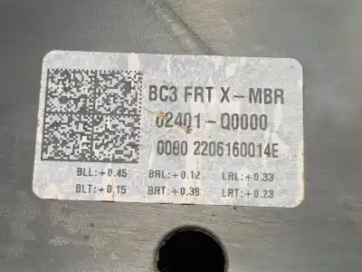 Автозапчастина б/у передня вісь для hyundai bayon (bc3) 1.2 mpi посилання на oem iam 62401q0000  62401q0000
