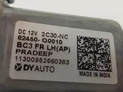 Автозапчастина б/у двигатель переднього ліва вікна для hyundai bayon (bc3) 1.2 mpi посилання на oem iam 82450q0010