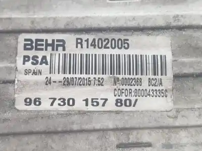 Pezzo di ricambio per auto di seconda mano intercooler per ds 5 2.0 blue-hdi fap riferimenti oem iam 0384p3  0384p3