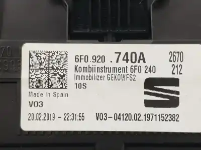 Peça sobressalente para automóvel em segunda mão quadrante por seat ibiza 1.0 tsi referências oem iam 6f0920740a  6f0920740a