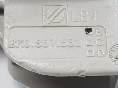 Second-hand car spare part left sunshade for volkswagen caddy ka/kb (2c) 1.6 tdi oem iam references 2k0857551d